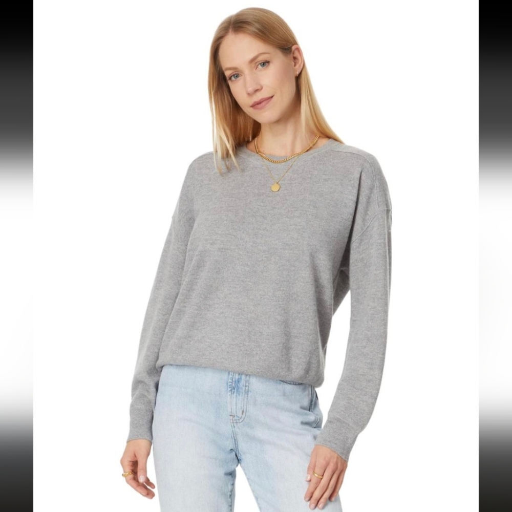 Madewell Merino Wool Cozy Sweater Gray XL